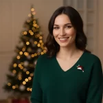 Noel Baba Şapkası Broşu
