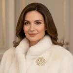 İncili Kar Tanesi Broşu